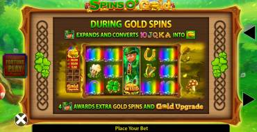 Spins O' Gold Fortune Play: Giri gratis e/o respin