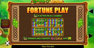 Spins O' Gold Fortune Play: Giochi bonus