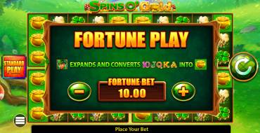 Spins O' Gold Fortune Play: Caratteristiche uniche