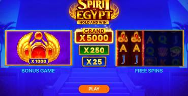 Spirit of Egypt: Hold and Win: Caratteristiche uniche