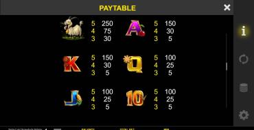 Stellar Cash Chicken Fox 5x Skillstar: Tabella dei pagamenti 2