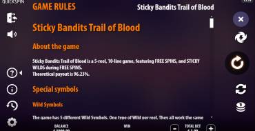 Sticky Bandits Trail of Blood: Regole