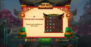 Temple of Prosperity: Caratteristiche uniche