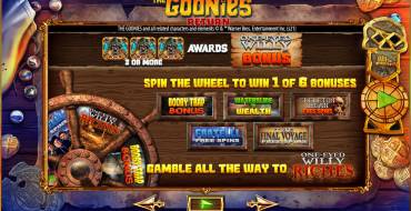 The Goonies Return: Giochi bonus