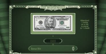 The Moneymania: Giochi bonus