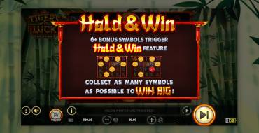 Tiger's Luck Hold&Win: Giri gratis e/o respin