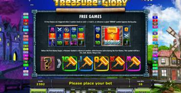 Treasure and Glory: Giri gratis