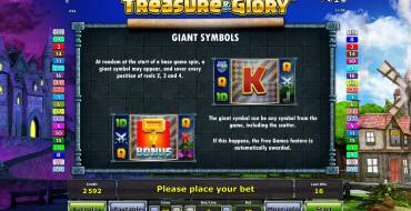 Treasure and Glory: Simboli speciali