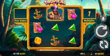 Tropical Gold: Interfaccia