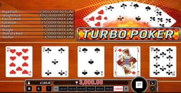 Turbo Poker: Vincite