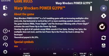 Warp Wreckers Power Glyph: Regole