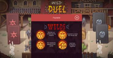 Wild Duel: Tabella dei pagamenti