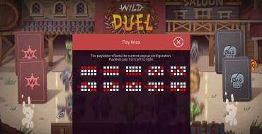 Wild Duel: Tabella dei pagamenti