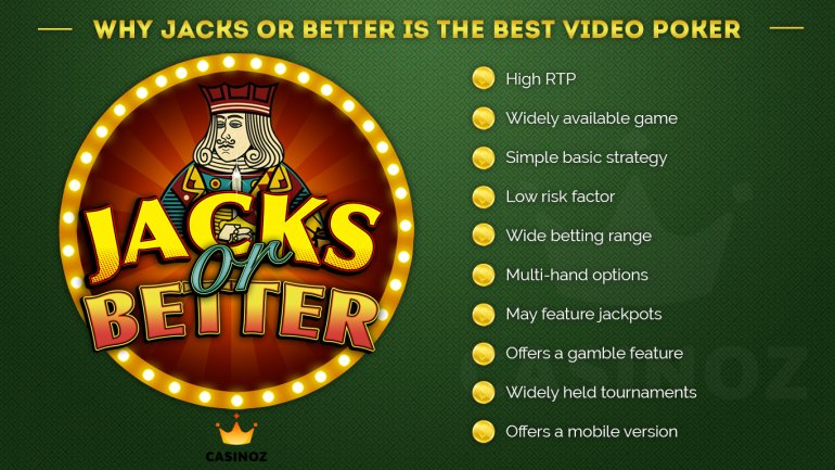 vantaggi del video poker Jacks or Better