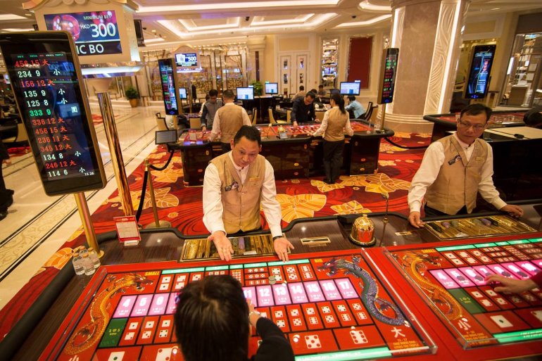 tavolo per Sik Bo nel casinò di Macao