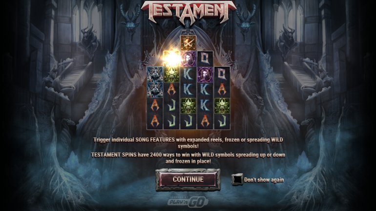 Slot Testament di Play'n GO