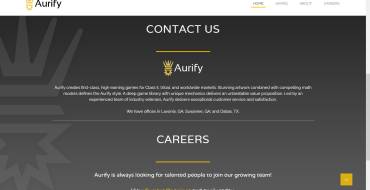 Aurify: Sito web dell'azienda