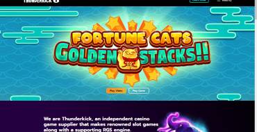 Thunderkick: Sito web